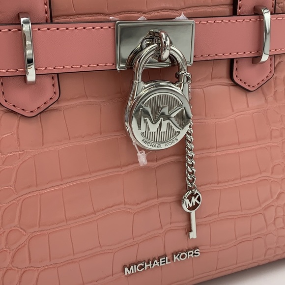 MICHAEL KORS
Hamilton Small Crocodile Embossed Faux Leather Satchel
Primrose
NWT - Picture 12 of 16